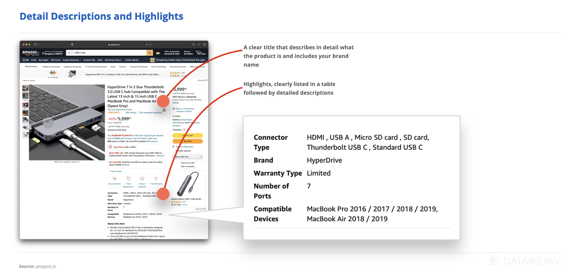 Detailed Descriptions and Highlights