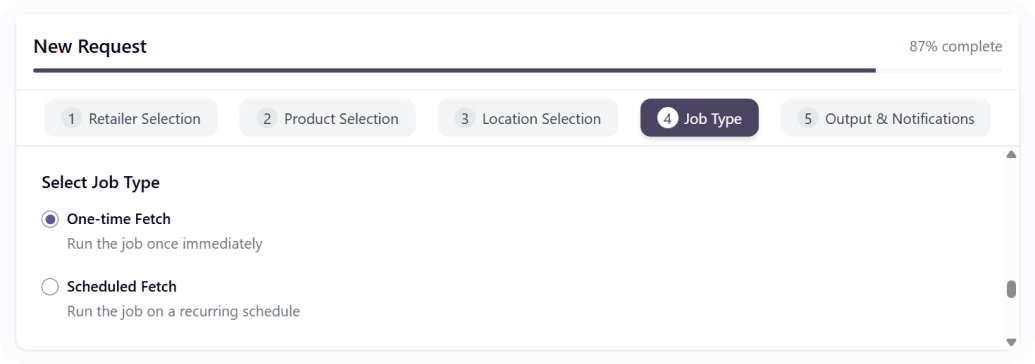 DataWeave's Data Collection API provides output in your preferred format